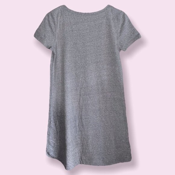 Gap T-Shirt Dress Grey Short Sleeve Mini Womens Size XS - Picture 2 of 6
